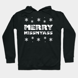 Merry Kissmyass Funny Christmas Joke Hoodie